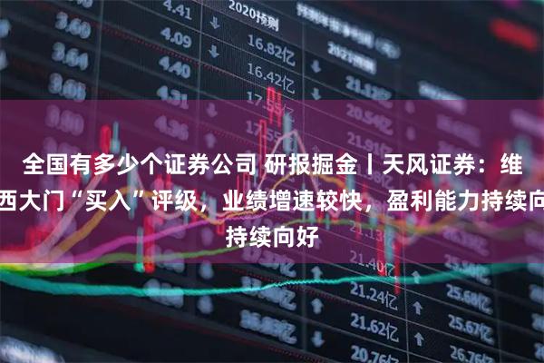 全国有多少个证券公司 研报掘金丨天风证券：维持西大门“买入”评级，业绩增速较快，盈利能力持续向好